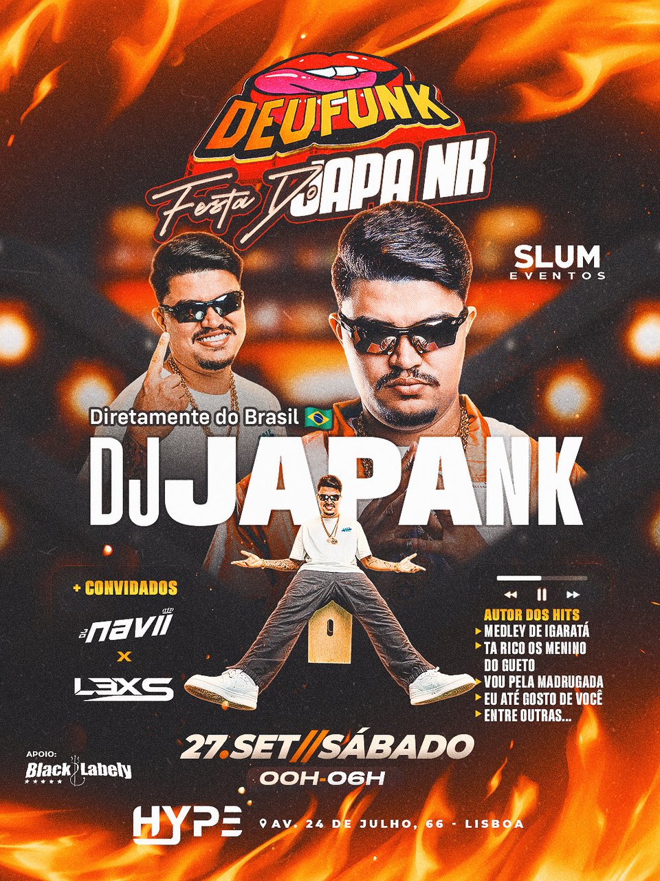 DEU FUNK - FESTA DO JAPA NK 🇧🇷🛬🇵🇹 LISBOA Ingressos - Lisboa