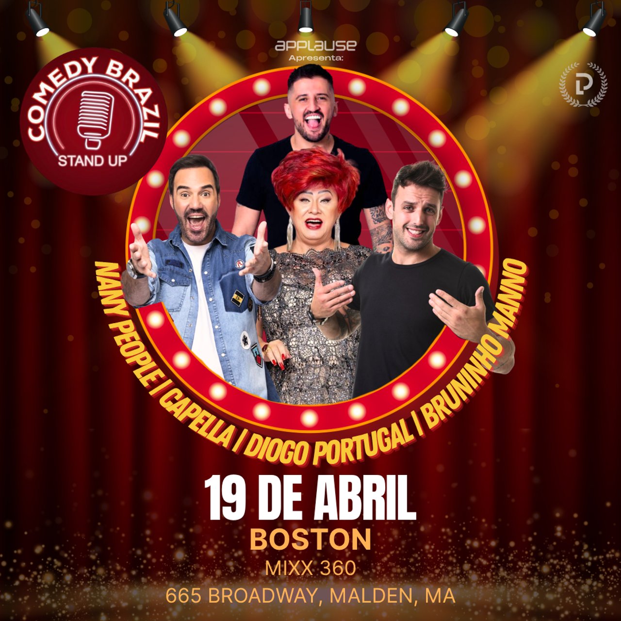 COMEDY BRAZIL - 2.Edicao - BOSTON ** Novo LOCAL ** Ingressos